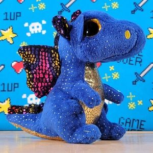 TY Beanie Boos Saffire the Dragon 6" UltraSoft Halloween Collectible Plush NWT